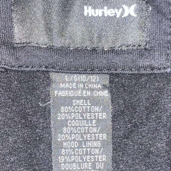 Girls Hurley Zip-up Hoodie - Picture 2 of 2